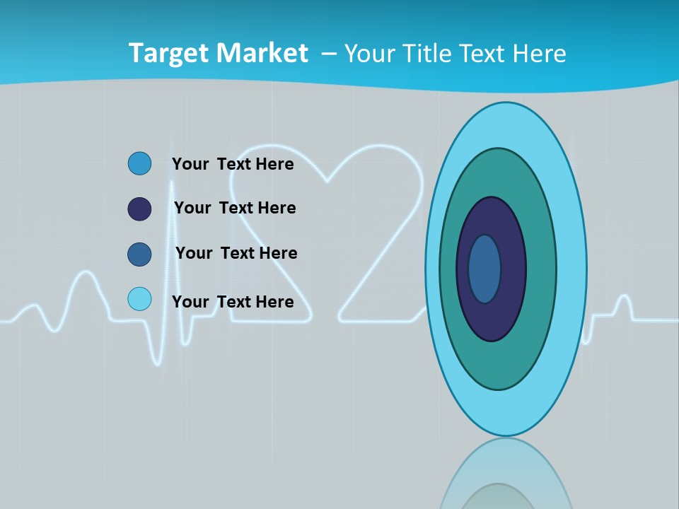 Lovers Heart Cardiogram PowerPoint Template