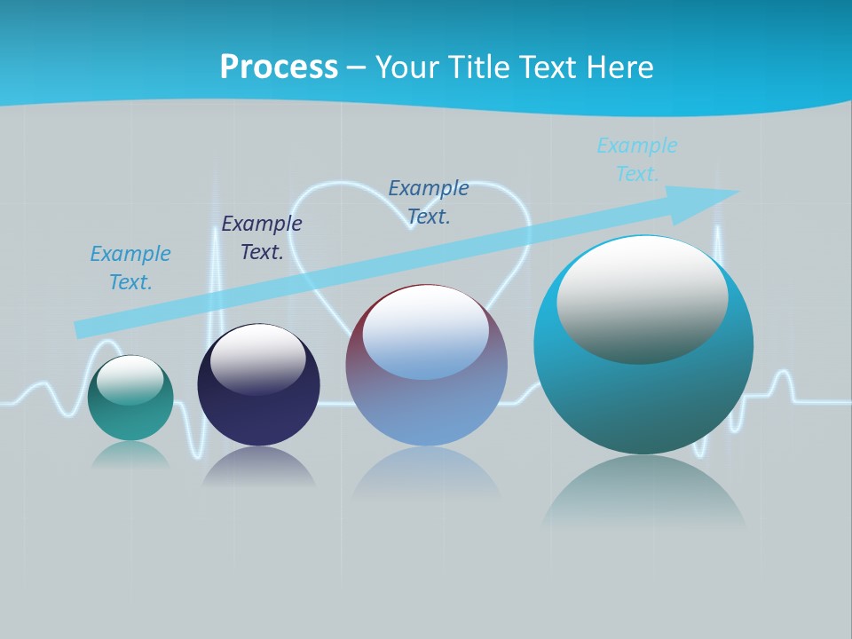 Lovers Heart Cardiogram PowerPoint Template