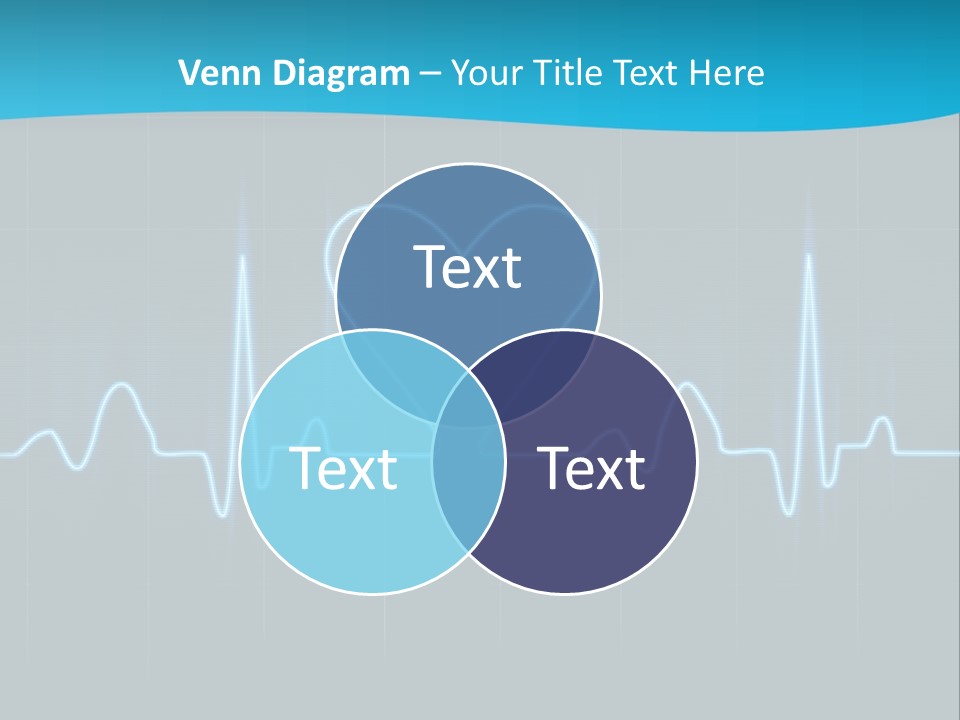 Lovers Heart Cardiogram PowerPoint Template