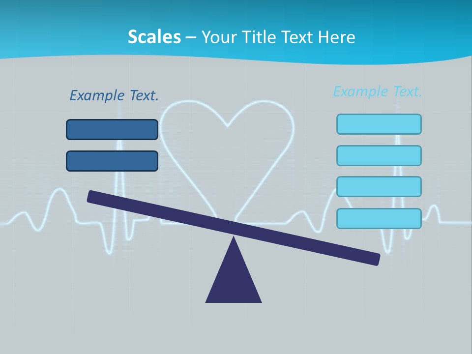 Lovers Heart Cardiogram PowerPoint Template