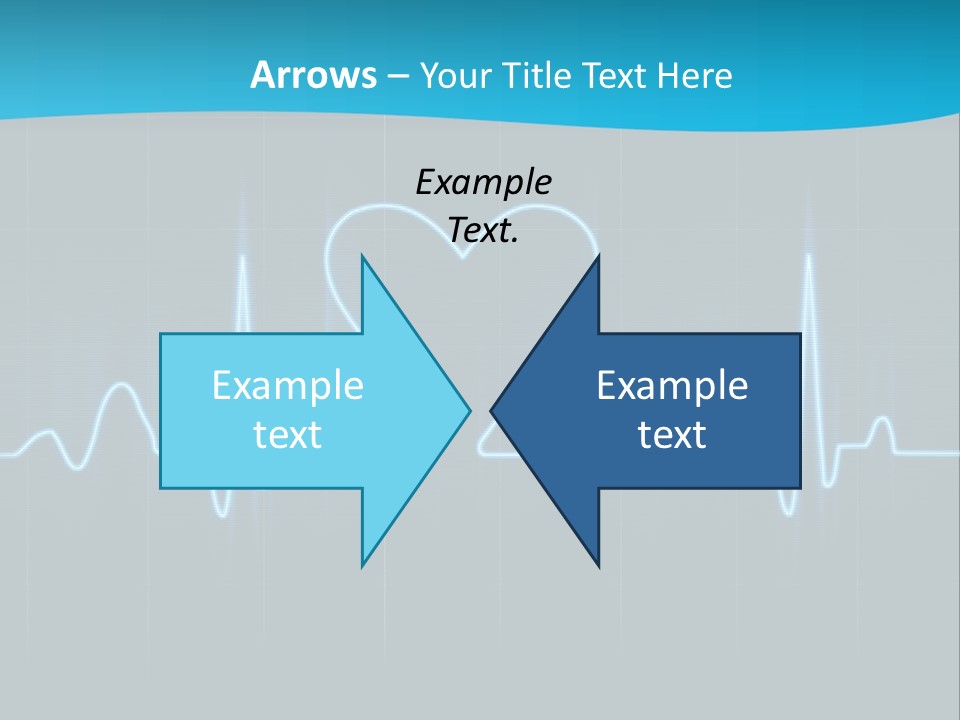 Lovers Heart Cardiogram PowerPoint Template