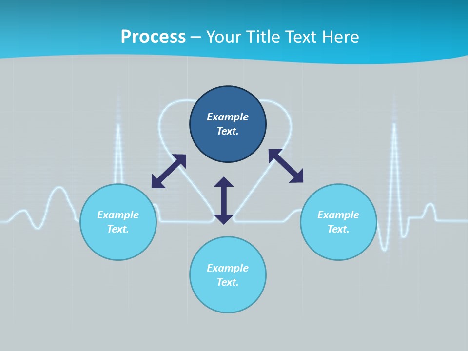 Lovers Heart Cardiogram PowerPoint Template