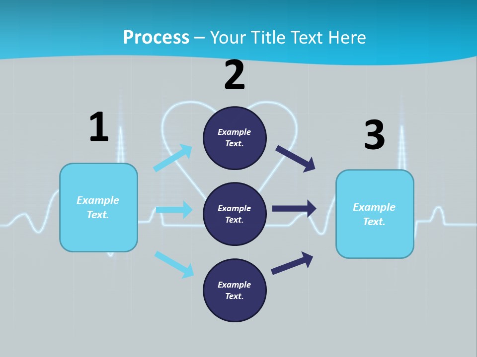 Lovers Heart Cardiogram PowerPoint Template
