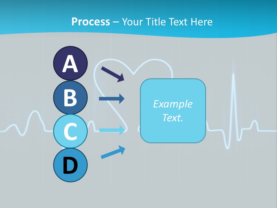 Lovers Heart Cardiogram PowerPoint Template