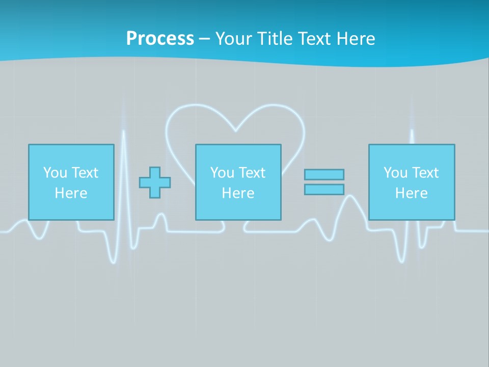 Lovers Heart Cardiogram PowerPoint Template