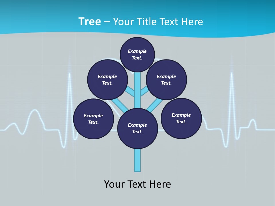 Lovers Heart Cardiogram PowerPoint Template