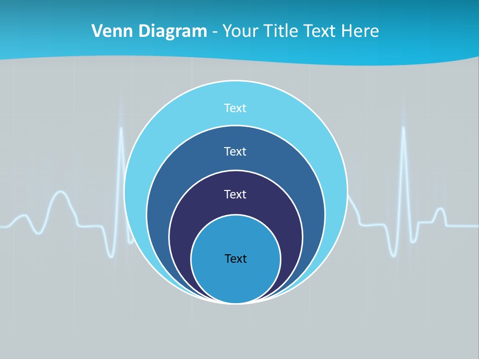 Lovers Heart Cardiogram PowerPoint Template