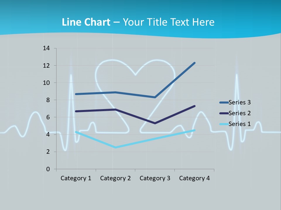 Lovers Heart Cardiogram PowerPoint Template