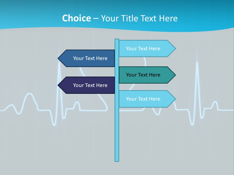Lovers Heart Cardiogram PowerPoint Template