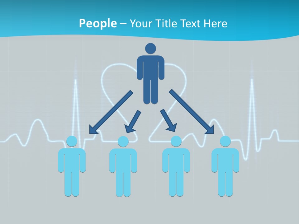 Lovers Heart Cardiogram PowerPoint Template