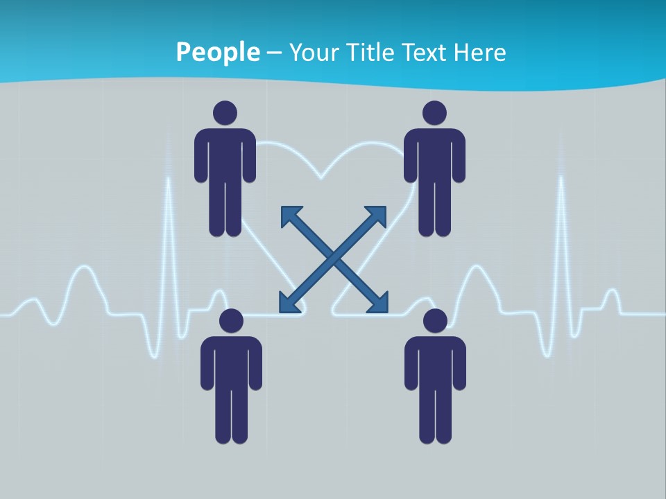 Lovers Heart Cardiogram PowerPoint Template