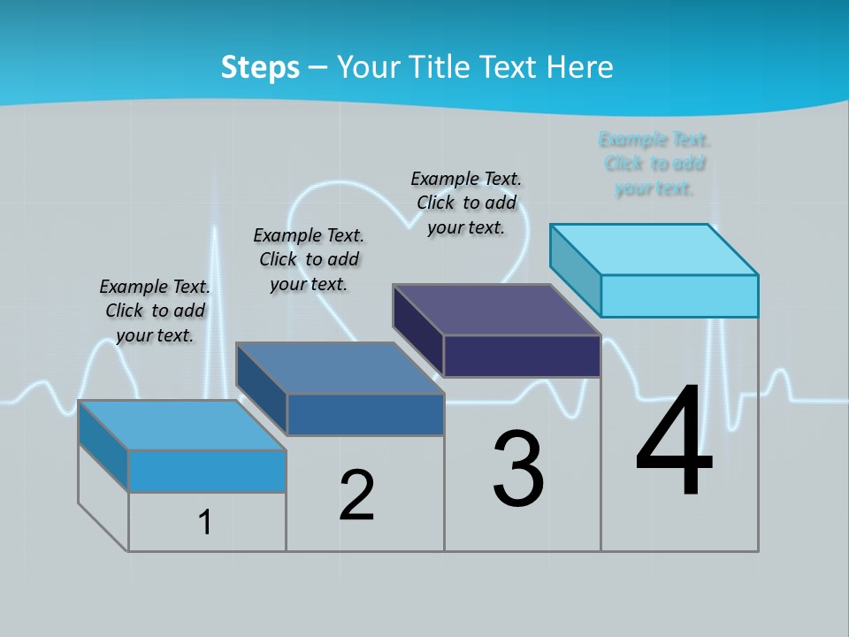 Lovers Heart Cardiogram PowerPoint Template