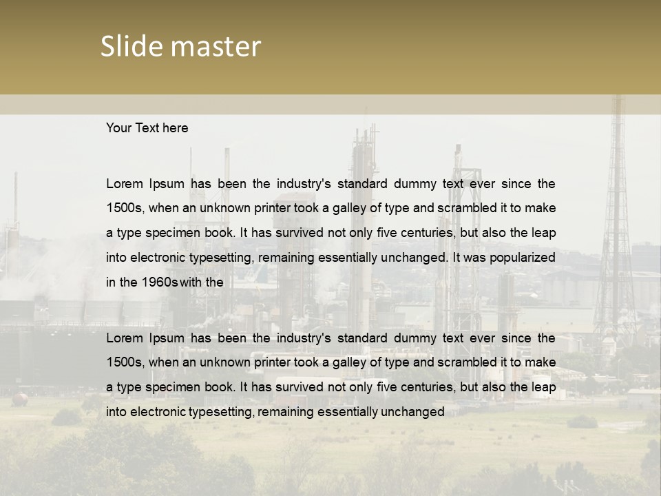 Industrial Landscape PowerPoint Template