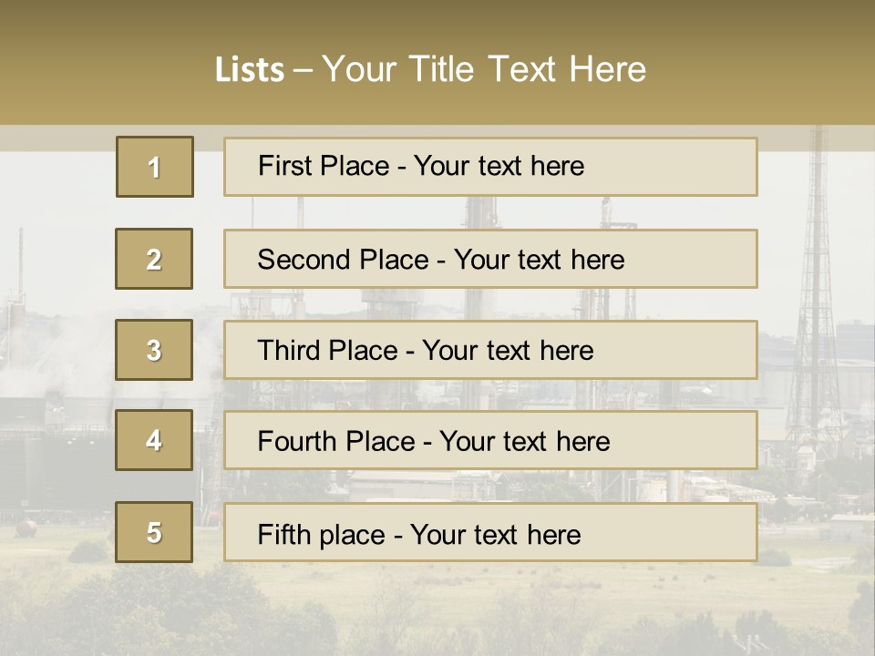 Industrial Landscape PowerPoint Template