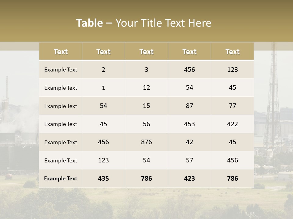Industrial Landscape PowerPoint Template