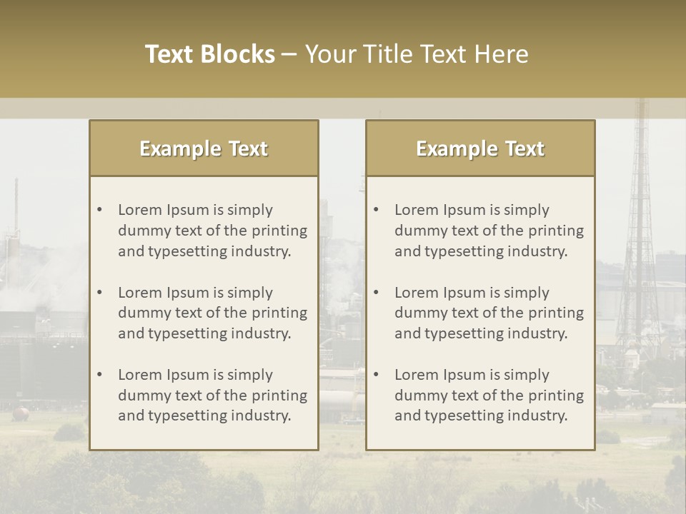 Industrial Landscape PowerPoint Template