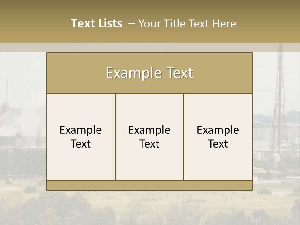 Industrial Landscape PowerPoint Template