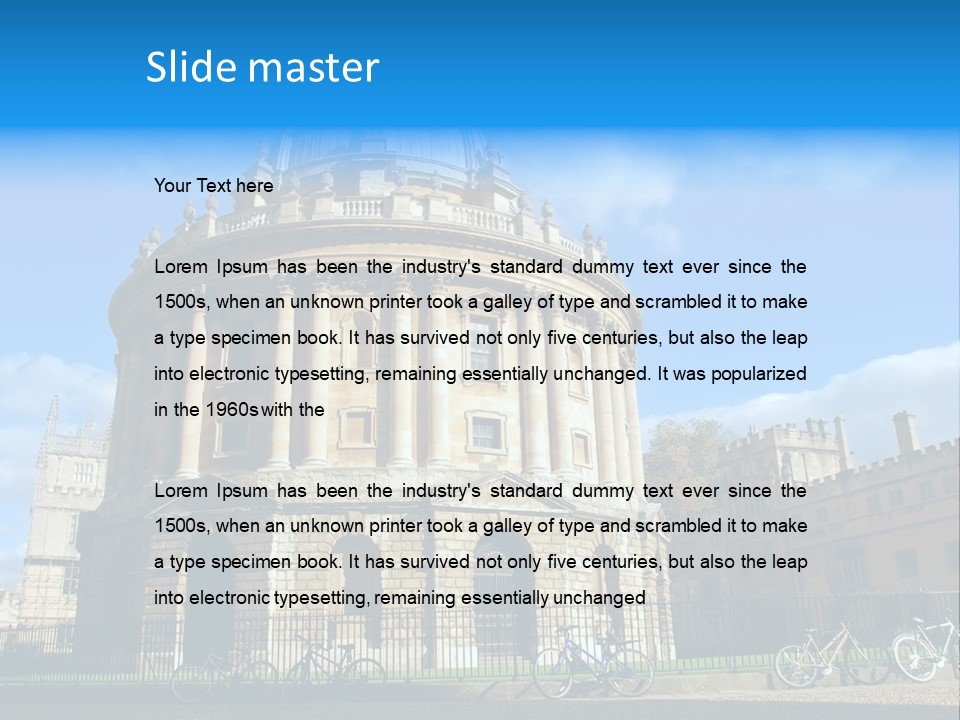 The Radcliffe Camera, Oxford PowerPoint Template
