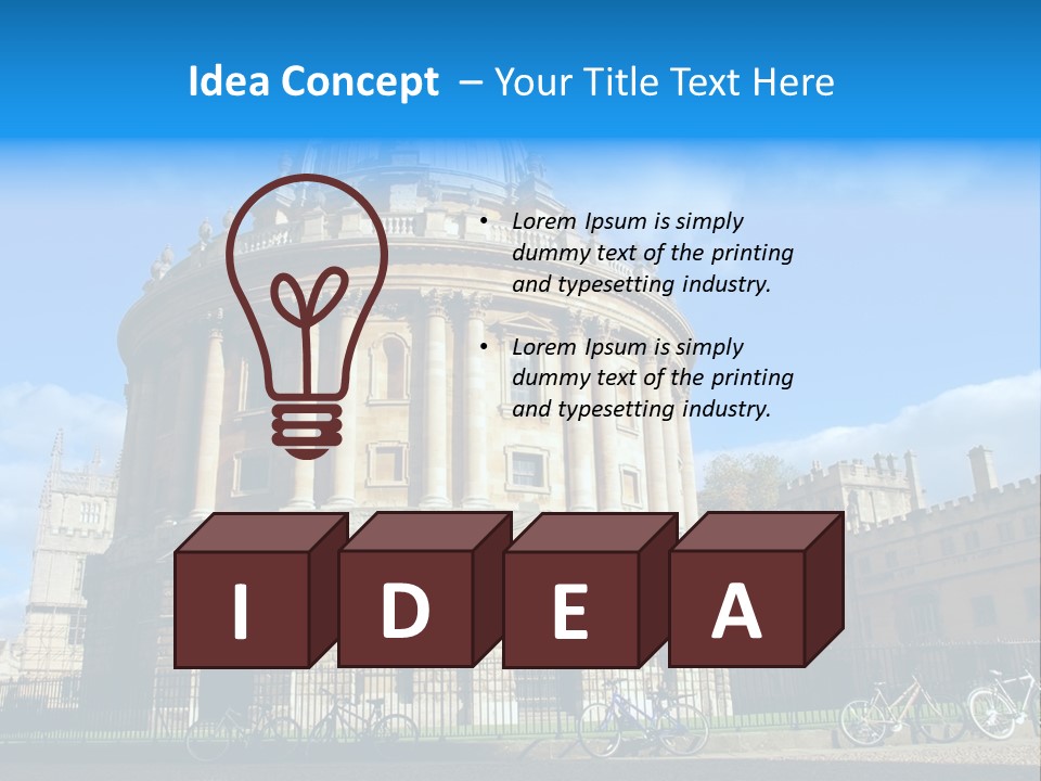 The Radcliffe Camera, Oxford PowerPoint Template