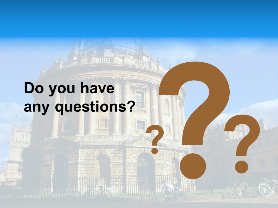 The Radcliffe Camera, Oxford PowerPoint Template