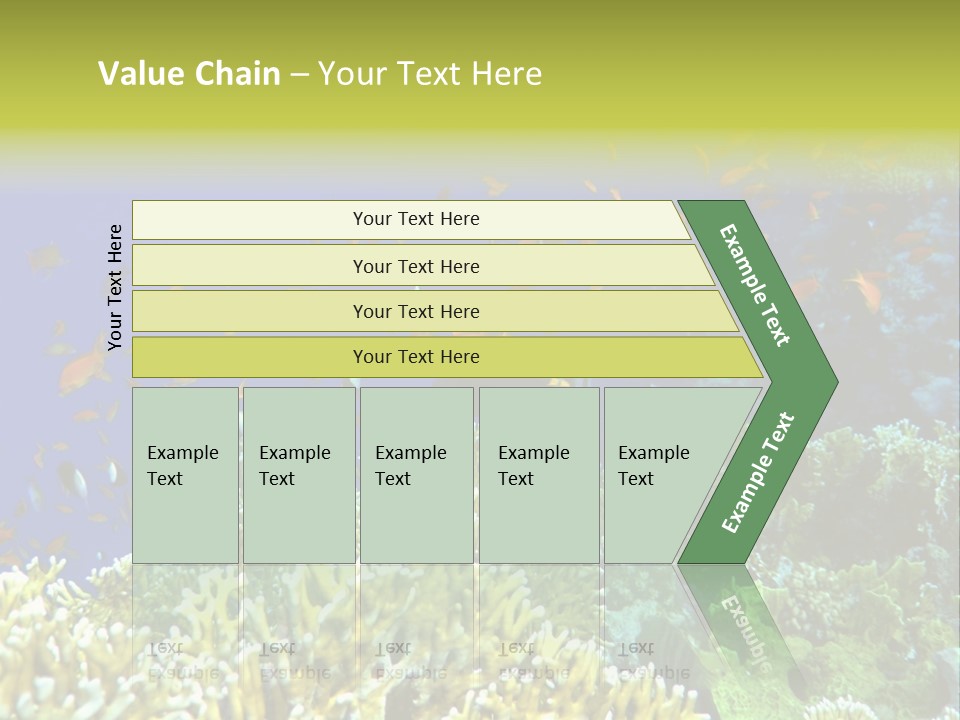 Underwater Landscape With Surgeon-Fish. Red Sea PowerPoint Template