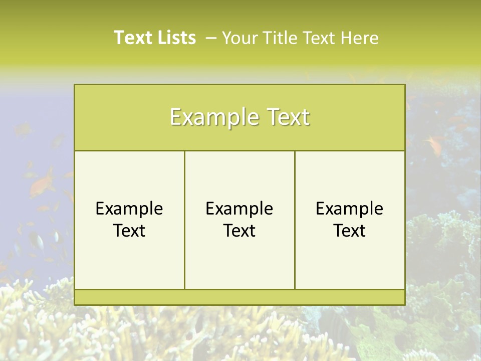 Underwater Landscape With Surgeon-Fish. Red Sea PowerPoint Template