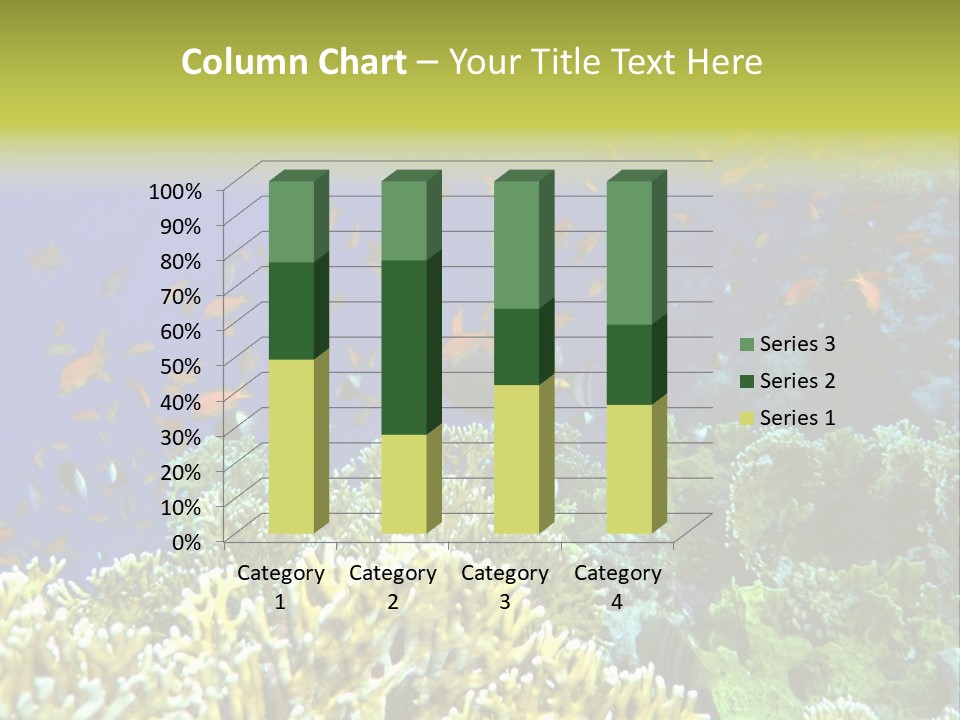 Underwater Landscape With Surgeon-Fish. Red Sea PowerPoint Template