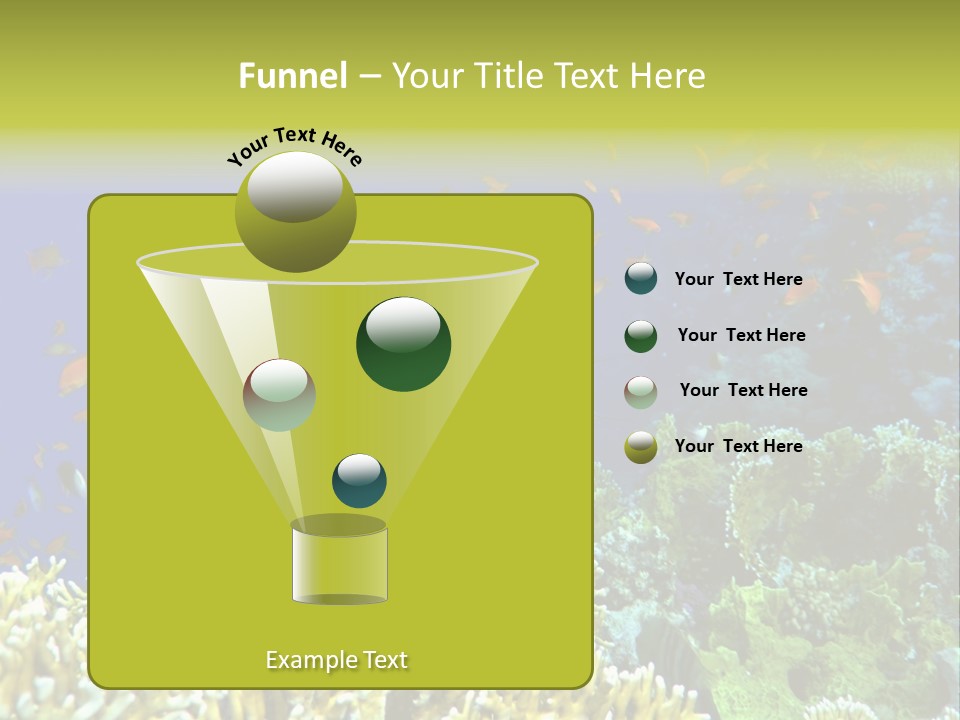 Underwater Landscape With Surgeon-Fish. Red Sea PowerPoint Template