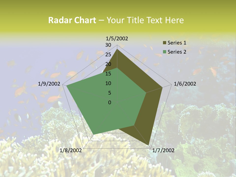 Underwater Landscape With Surgeon-Fish. Red Sea PowerPoint Template