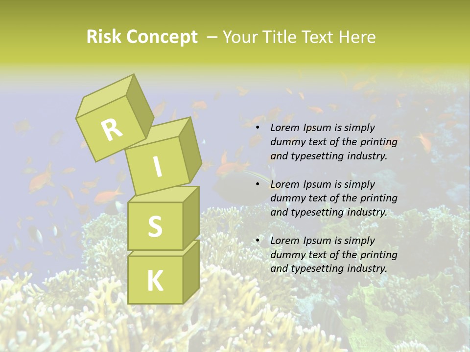 Underwater Landscape With Surgeon-Fish. Red Sea PowerPoint Template