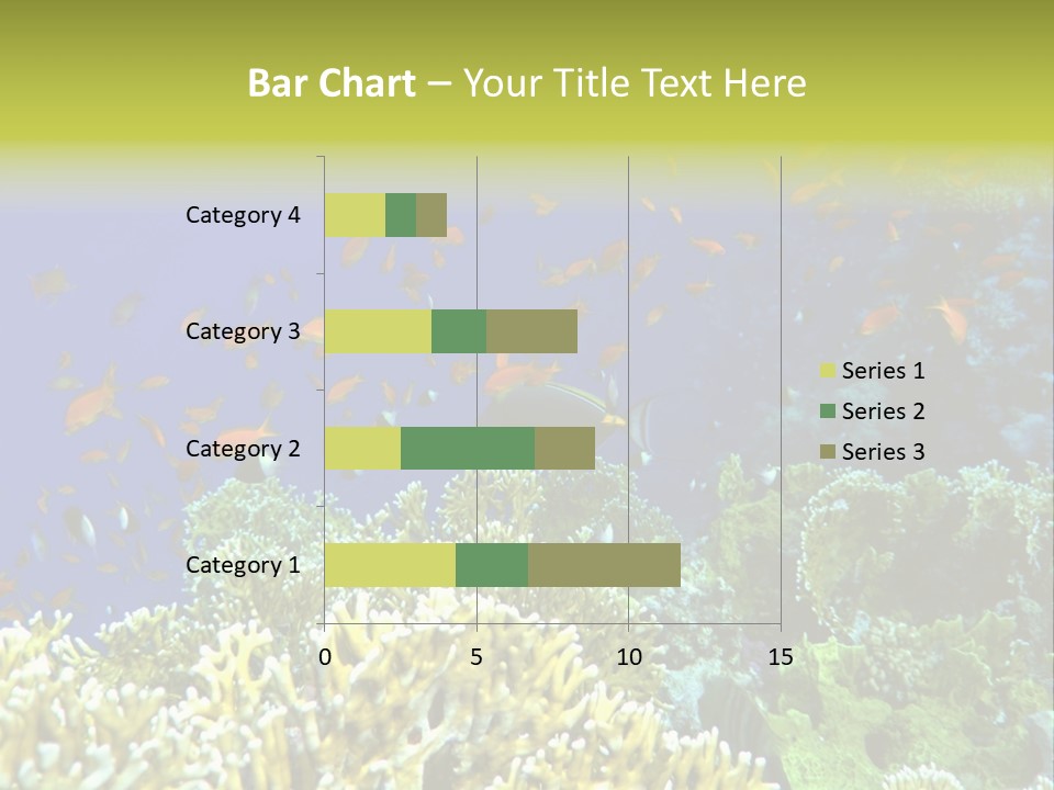 Underwater Landscape With Surgeon-Fish. Red Sea PowerPoint Template