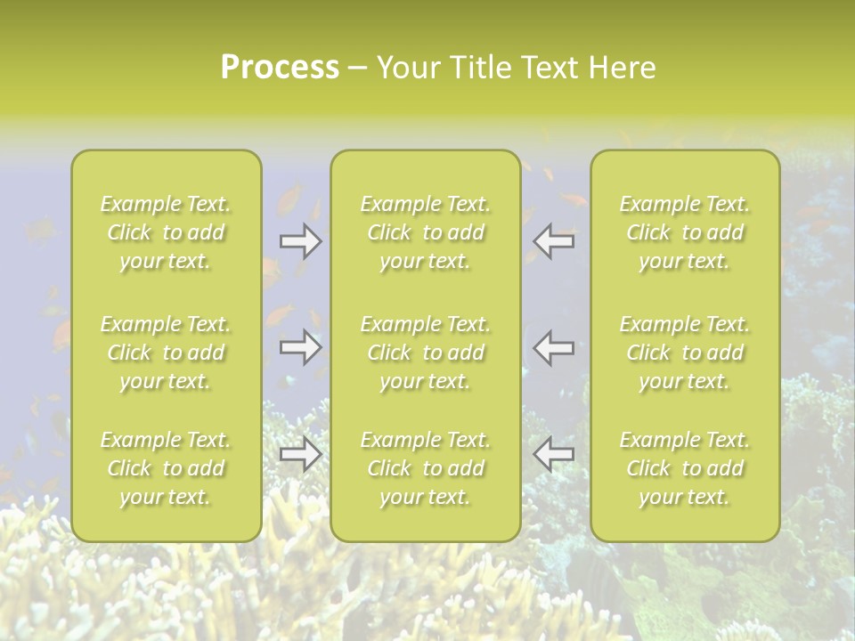 Underwater Landscape With Surgeon-Fish. Red Sea PowerPoint Template