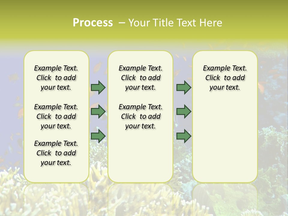 Underwater Landscape With Surgeon-Fish. Red Sea PowerPoint Template