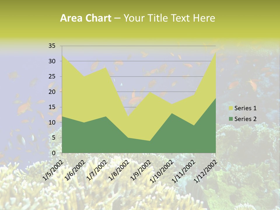 Underwater Landscape With Surgeon-Fish. Red Sea PowerPoint Template