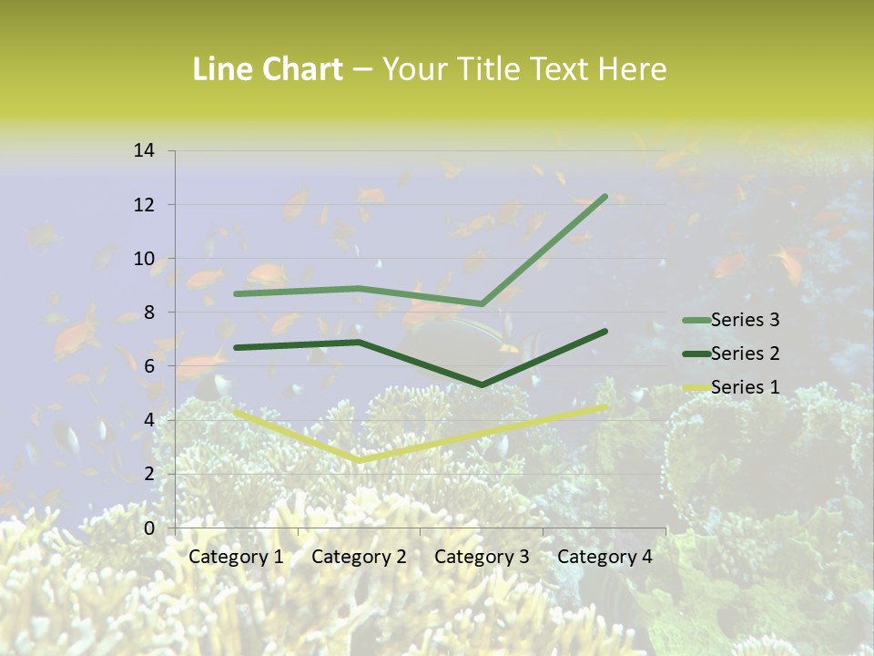 Underwater Landscape With Surgeon-Fish. Red Sea PowerPoint Template