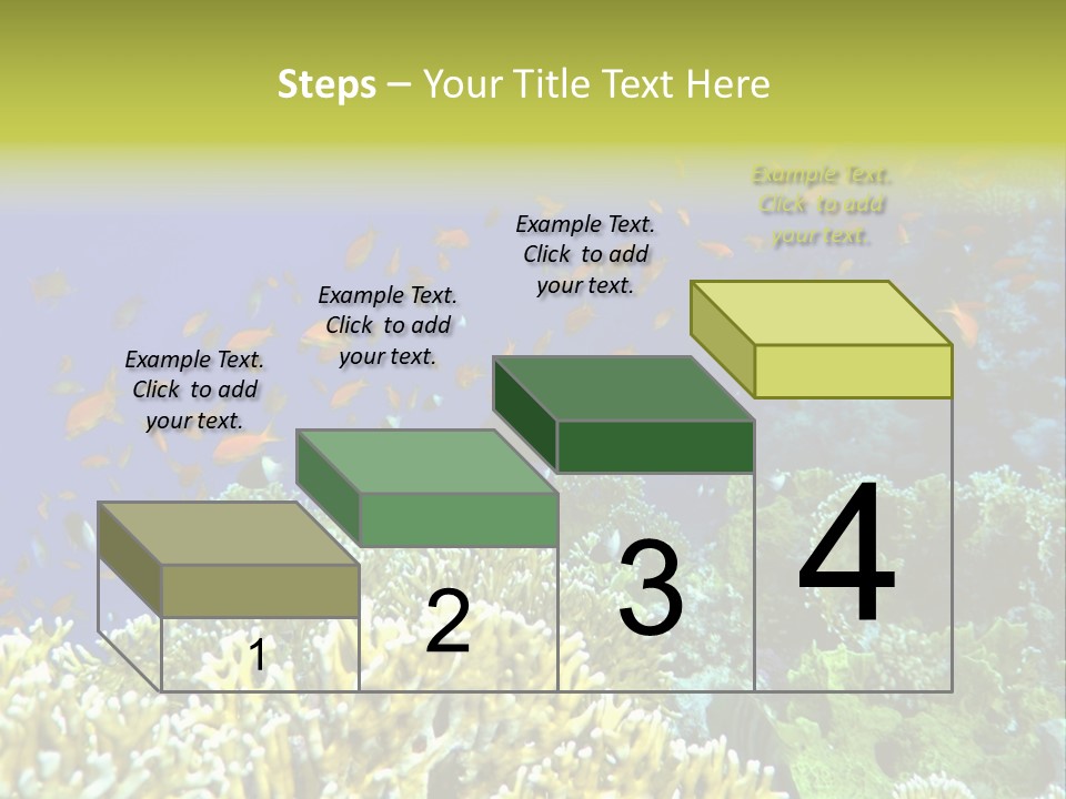 Underwater Landscape With Surgeon-Fish. Red Sea PowerPoint Template