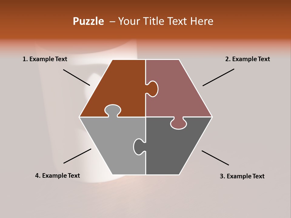 White Cup Full Of Drink PowerPoint Template