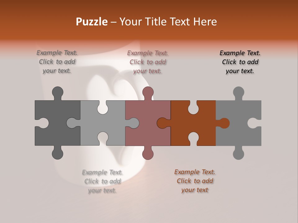 White Cup Full Of Drink PowerPoint Template