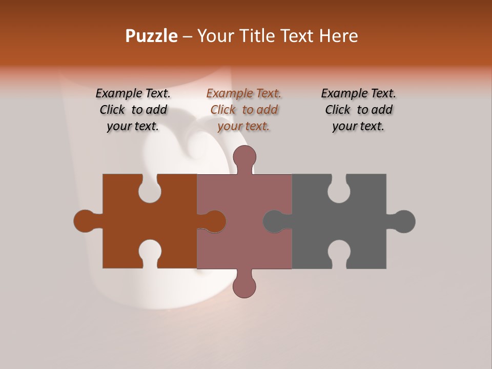 White Cup Full Of Drink PowerPoint Template