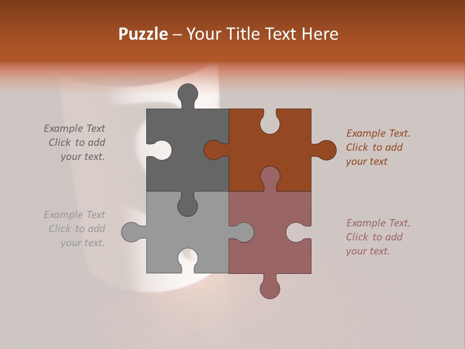 White Cup Full Of Drink PowerPoint Template