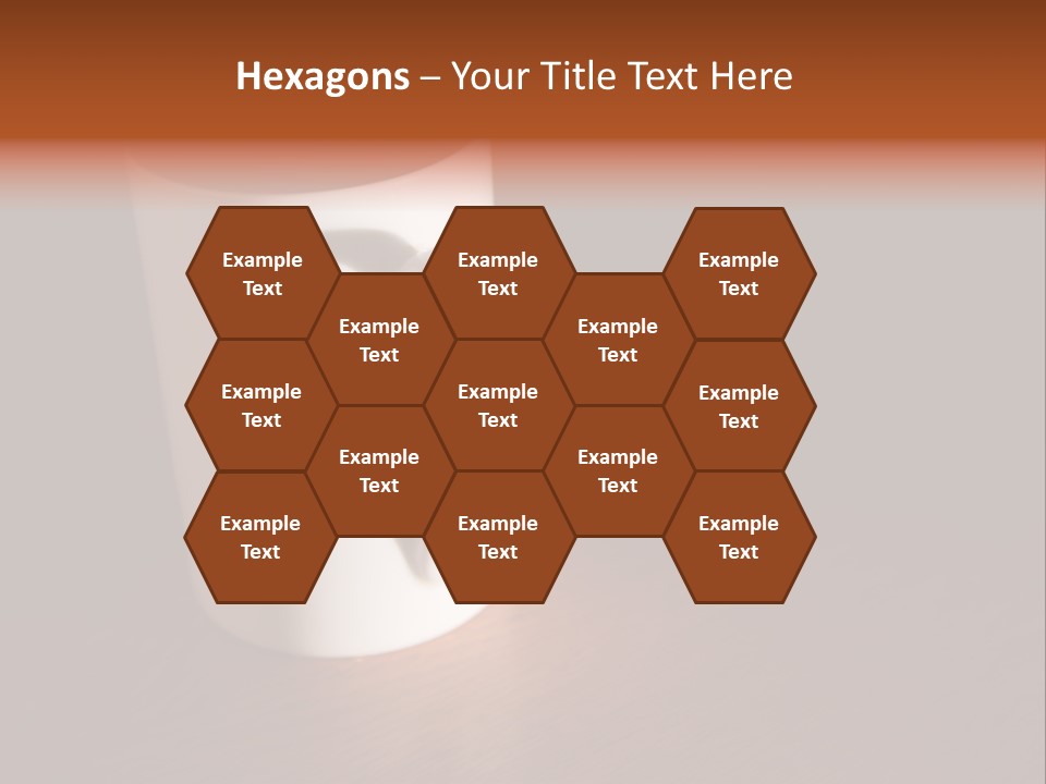 White Cup Full Of Drink PowerPoint Template