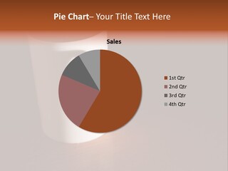 White Cup Full Of Drink PowerPoint Template