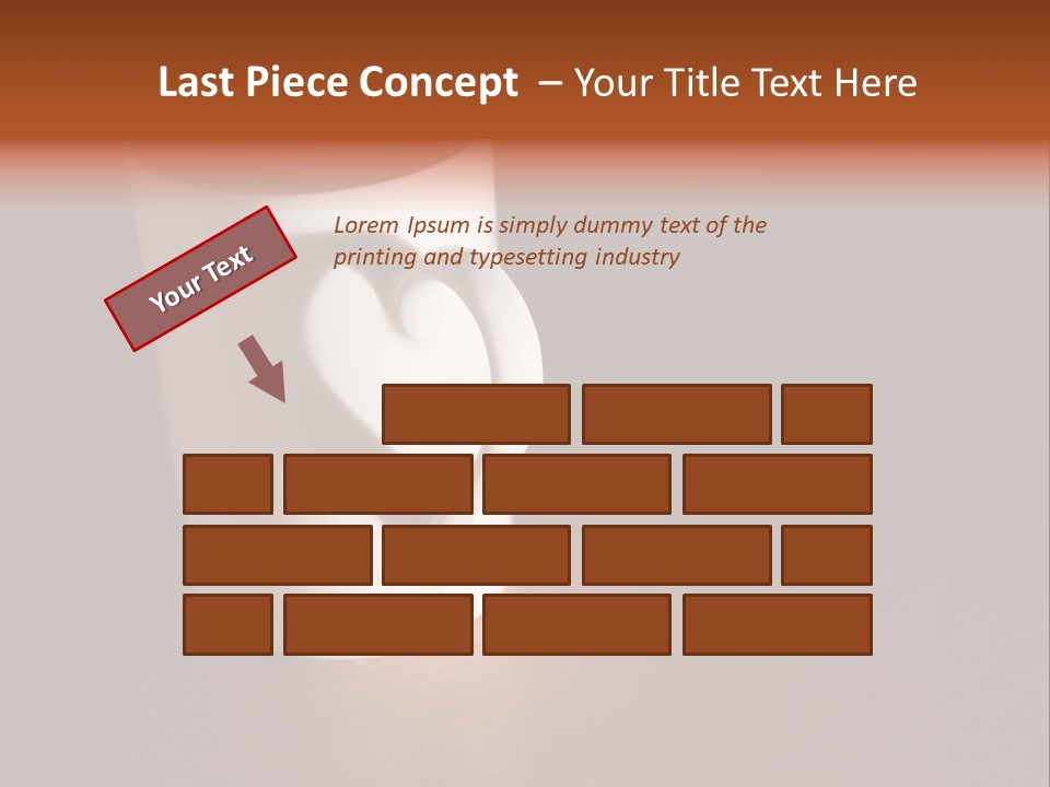 White Cup Full Of Drink PowerPoint Template