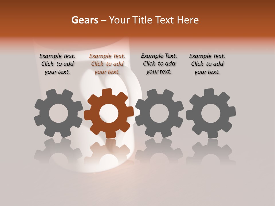 White Cup Full Of Drink PowerPoint Template