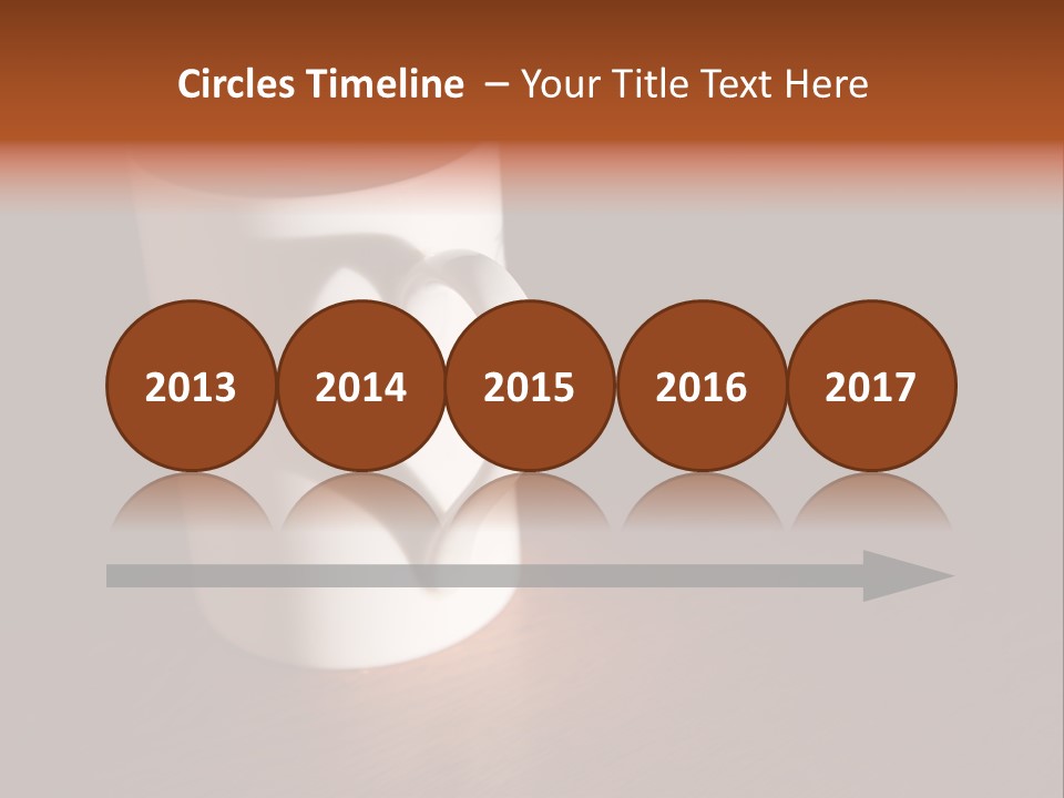 White Cup Full Of Drink PowerPoint Template