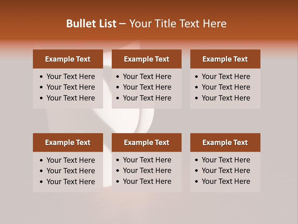 White Cup Full Of Drink PowerPoint Template