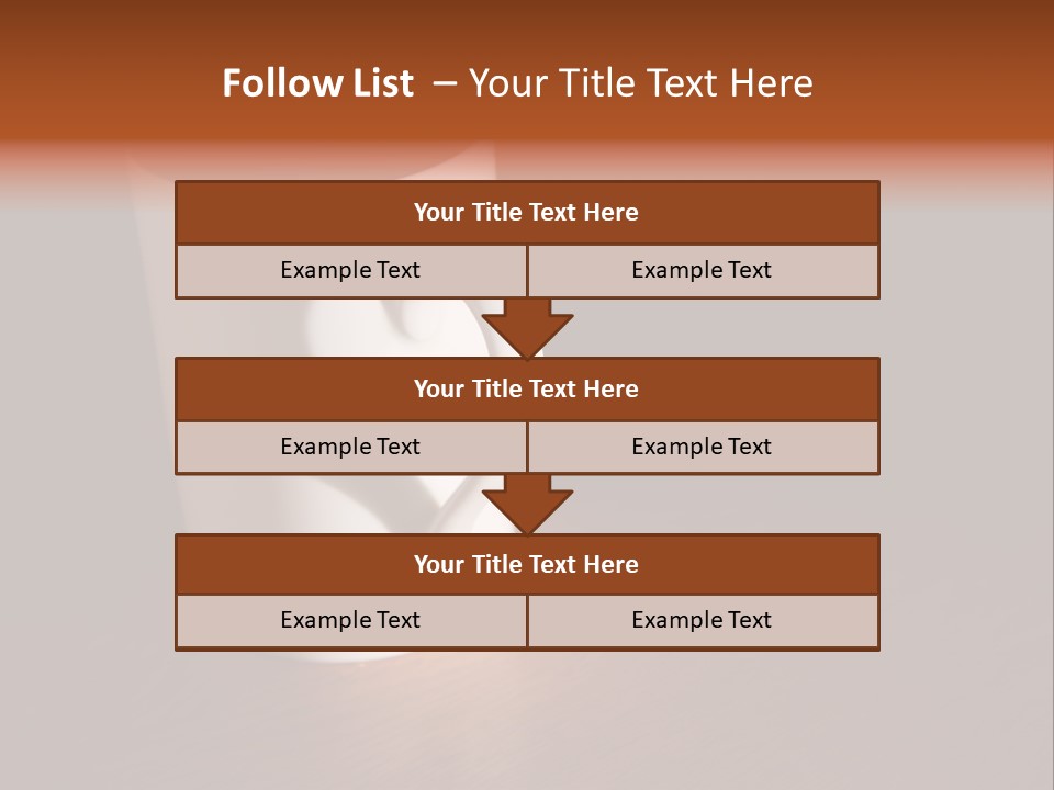 White Cup Full Of Drink PowerPoint Template