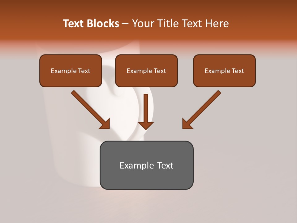 White Cup Full Of Drink PowerPoint Template
