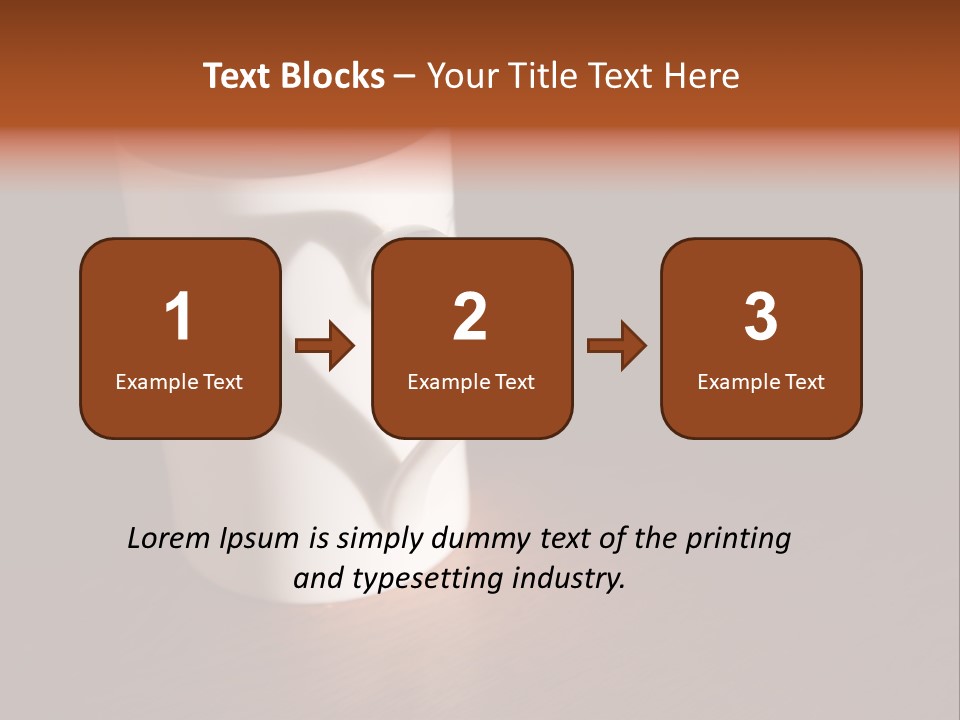 White Cup Full Of Drink PowerPoint Template