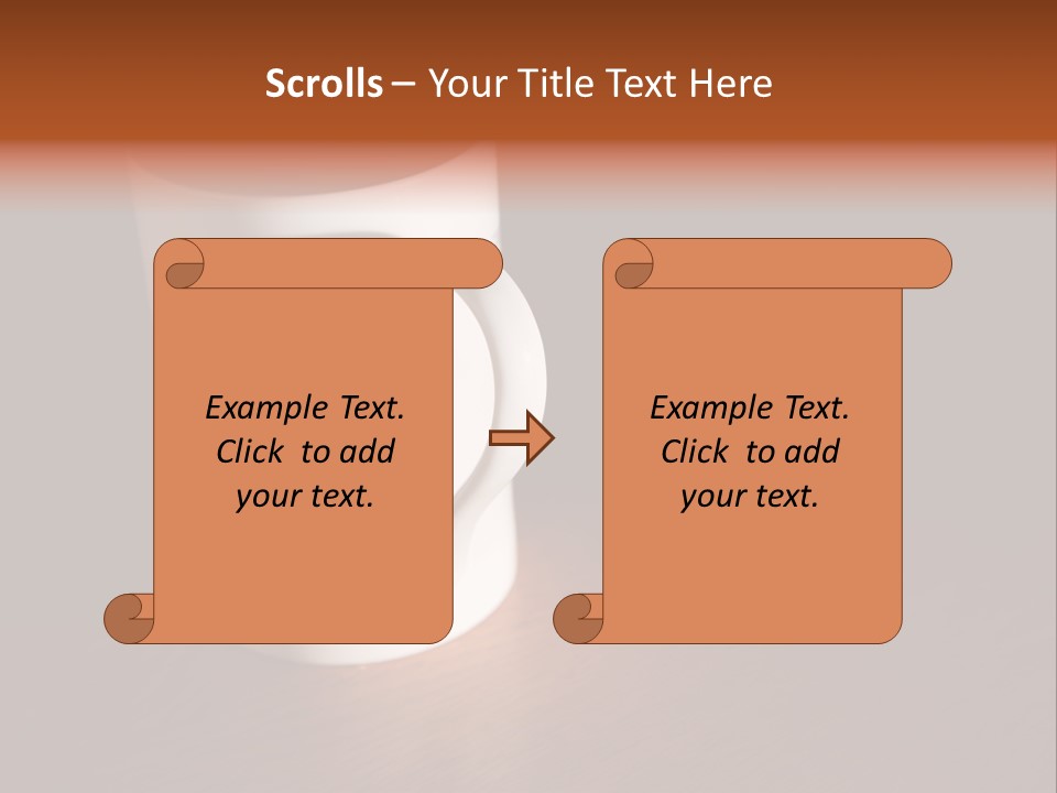 White Cup Full Of Drink PowerPoint Template